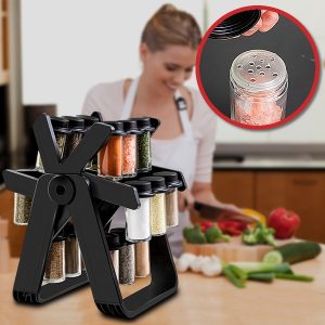 Въртящ се органайзер с 18 бурканчета за подправки | FERRISPICE