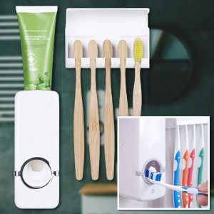 Дозатор за Паста за Зъби & Държач за Четки | BRUSHBASE